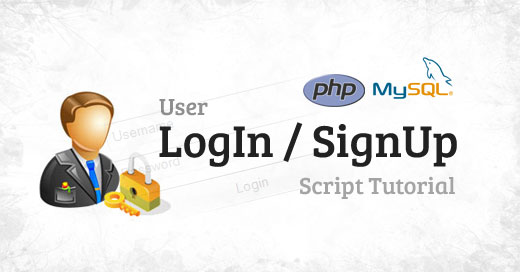 simple php user login / signup script tutorial