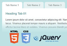 Creating Simple Tabs HTML, CSS & jQuery