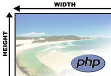 Get image width and height in PHP