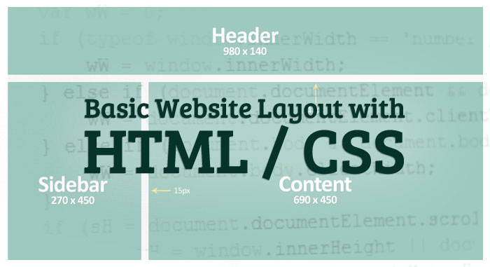 Create Basic Website Layout With HTML CSS Tutorial For Beginner
